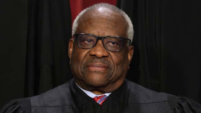 Clarence Thomas Really Just Blamed Abortion for His Undisclosed Private Jet Travel