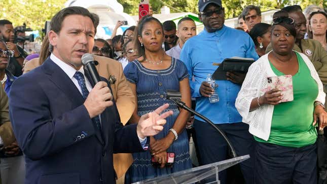 Ron DeSantis Heavily Booed at Vigil for Black Shooting Victims in Jacksonville