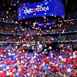 Inside Night 4 of the DNC Was a Dance Party. Outside Was a Protest After the DNC Denied a Palestinian Woman a Speaking Spot.