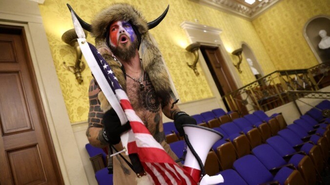 ‘QAnon Shaman’ Excited to Buy ‘Some Motha Fu*kin Guns’ After Trump Pardon