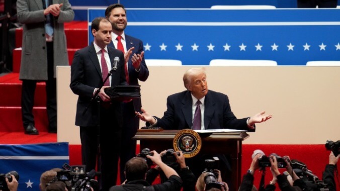 Trump Holds Tiny Desk Concert From Hell