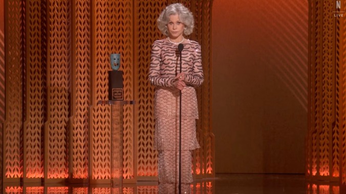 Jane Fonda Gave Us the Only Interesting Moment at the SAG Awards