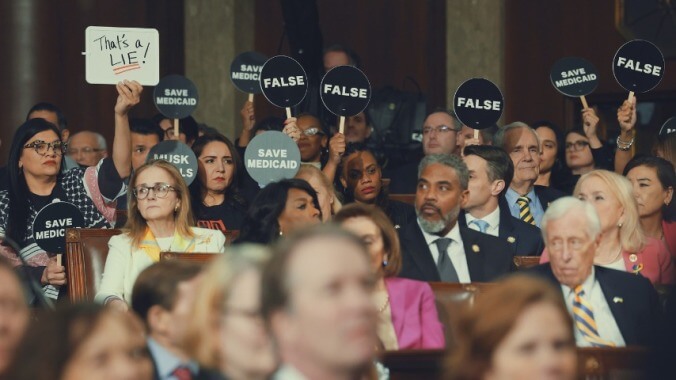 Democrats Should’ve Caused a Scene at Trump’s Congressional Circle Jerk