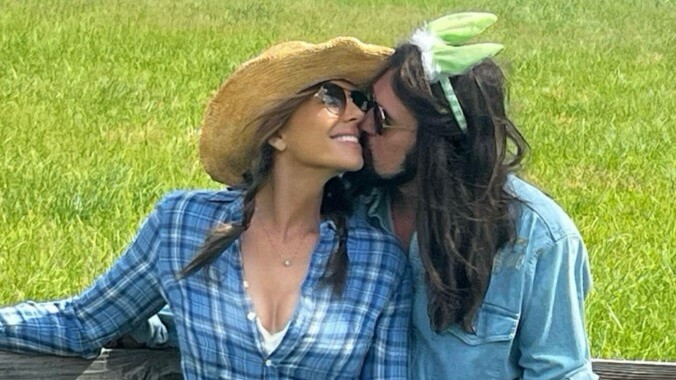 Billy Ray Cyrus and Elizabeth Hurley Hard Launched on Easter Sunday