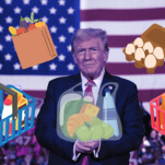 Trump Continues to Express Fascination With the Word 'Groceries' in Speech Rolling Out the 2nd Great Depression