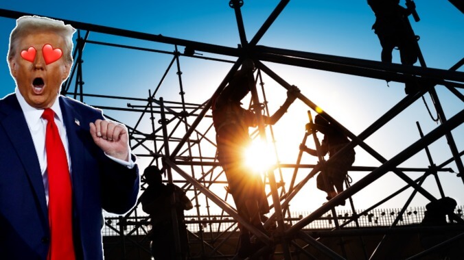 Trump Says He Really Loves ‘Good, Hard, Tough, Mean Construction Workers’