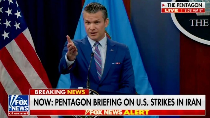 Pete Hegseth Would Prefer Reporters ‘Wave an American Flag’ Than Ask Him Questions