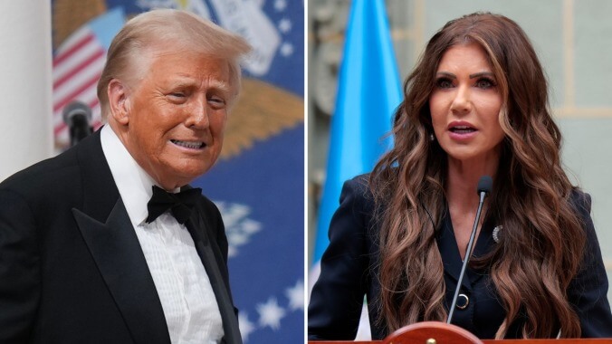 Trump Says Kristi Noem Def Didn’t Delay Texas Flood Response—Because He Saw Her on TV