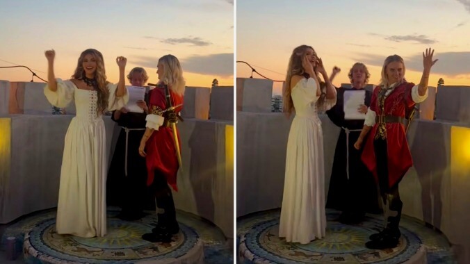 Huzzah! Chrishell Stause and G Flip Get Married Again in Medieval-Themed Wedding