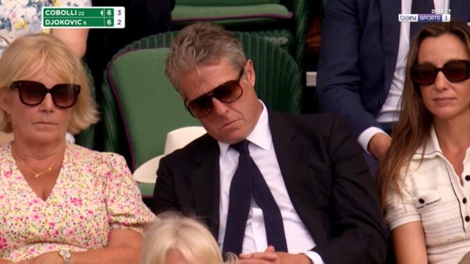 In Defense of Hugh Grant Falling Asleep at Wimbledon