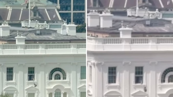 Someone Was Throwing Shit Out a White House Window