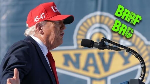 Donald and Melania Make It Weird During Naval Celebration