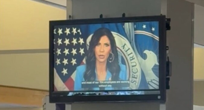 Kristi Noem Is Trying to Use Airports to Spread Propaganda
