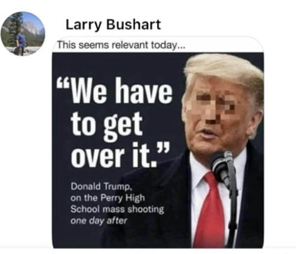 Larry Bushart Trump meme