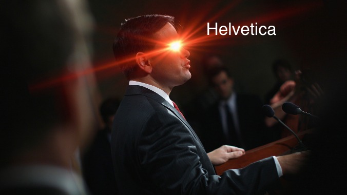 Helvetica is Too Woke for Marco Rubio, Apparently