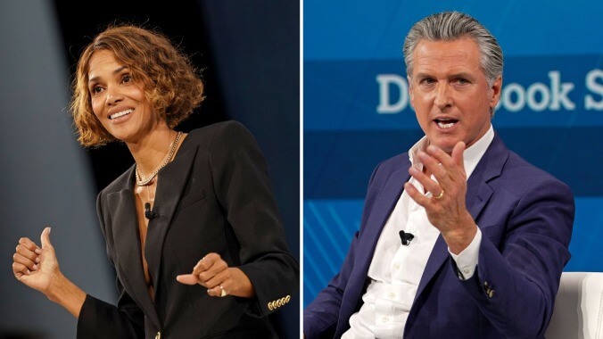 Halle Berry Calls Out Pick-Me Presidential Hopeful Gavin Newsom