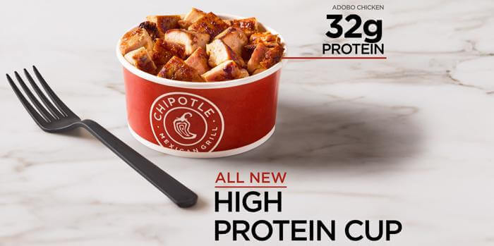 Chipotle high protein cup
