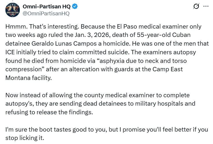 The Medical Examiner Called His Death a Homicide. ICE's Report ...