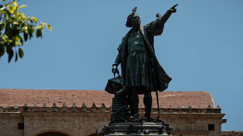 Being MAGA Means Pretending That a Giant, Golden Columbus Statue Improves Your Life