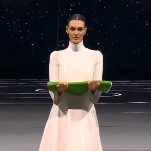 Vittoria Ceretti, Accomplished Model (and Leonardo DiCaprio’s GF), Struts Through Olympic Opening Ceremonies