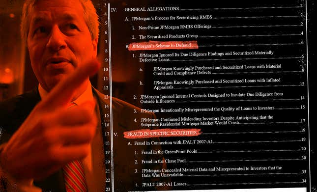 Here Is the $13 Billion Federal Case Against JPMorgan That Jamie Dimon Doesn’t Want You to See