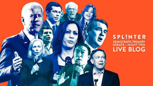 We Feel Dead Inside: Splinter's 2020 Democratic Debate Live Blog (Night 2!)