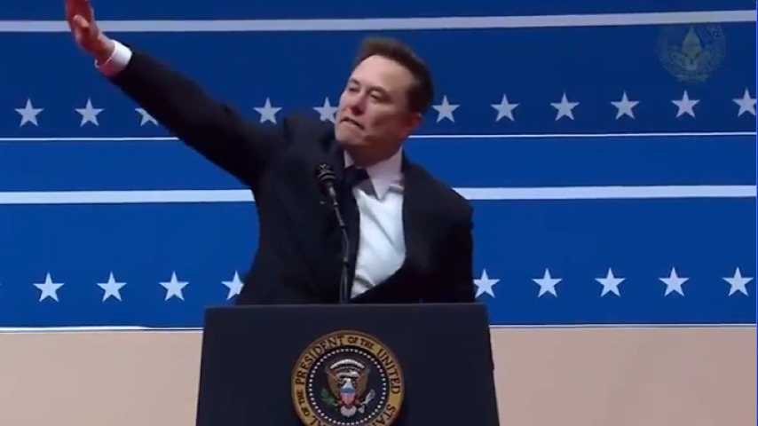 Elon Musk Gives Nazi Salute at Trump Inauguration