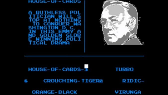Netflix Engineers Stream House of Cards on an NES
