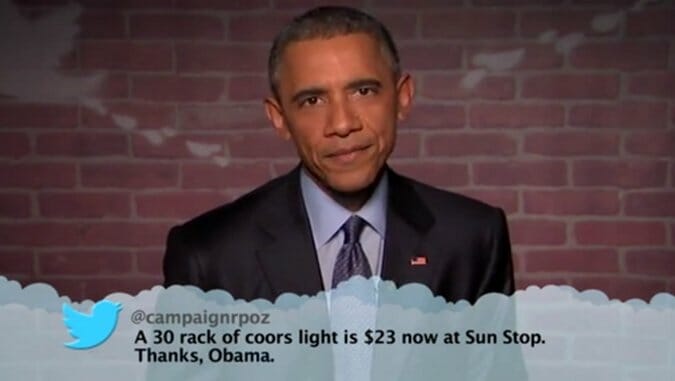 President Obama Reads Mean Tweets
