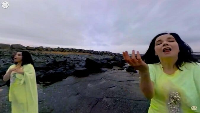 Watch Björk’s 360-Degree Video “stonemilker”