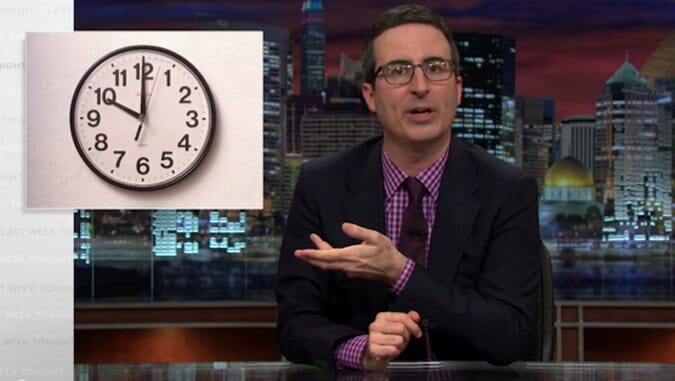 John Oliver Prepares You for Tuesday’s “Leap Second”