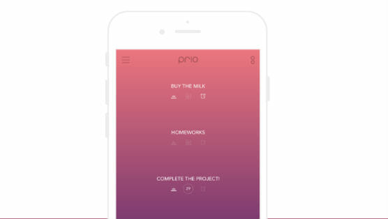 Prio App (iOS): Task Lists and Reminders with a Splash of Color