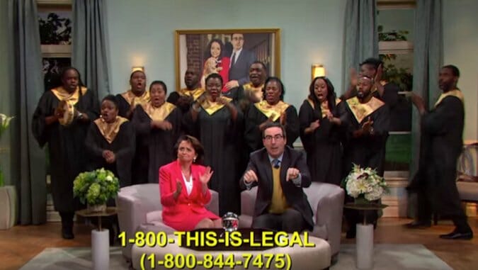 Watch: John Oliver Invites You to Join Our Lady of Perpetual Exemption (For a Small Fee)