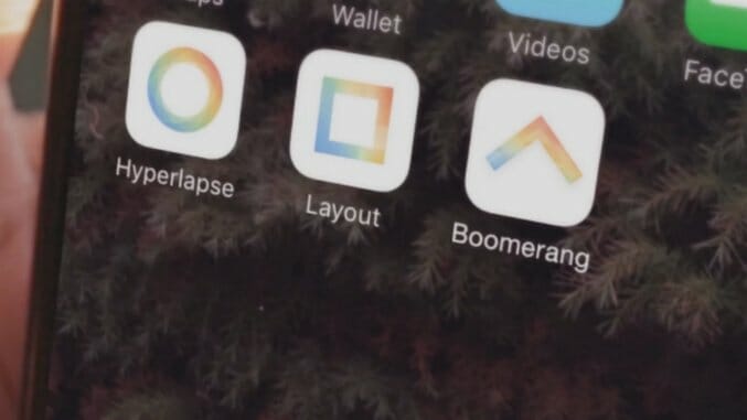 Boomerang from Instagram App (iOS/Android): Loop Around and Try Again