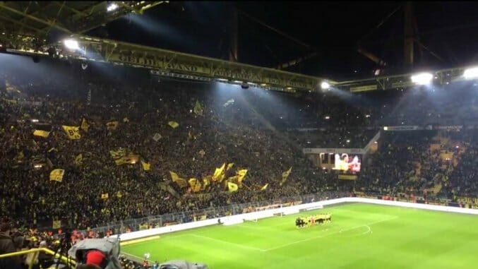 Watch: Borussia Dortmund Fans Sing “Jingle Bells” To The Team