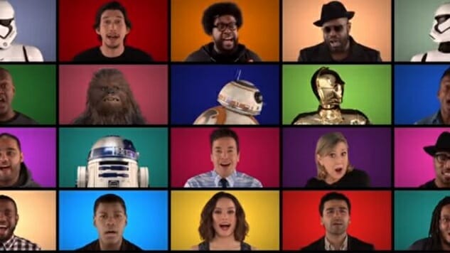 Watch The Star Wars Cast Do an A Capella Star Wars Medley on The Tonight Show