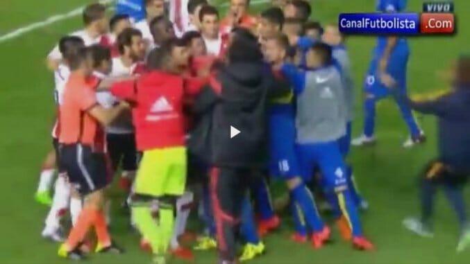 Watch: Boca Juniors and River Plate Tally Five Red Card, Nine Yellow Cards In Preseason Friendly