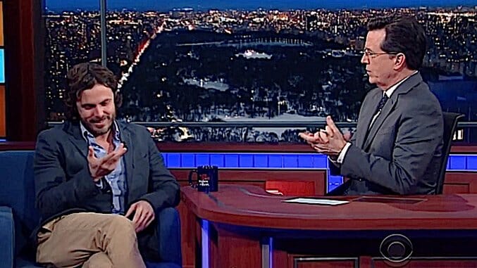 Is Stephen Colbert a Bad Interviewer? Watch His Awkward Convo with Casey Affleck