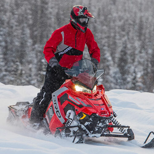 The 2016 Polaris 600 Rush Pro-S Snowmobile Rides on a Wave of Glass