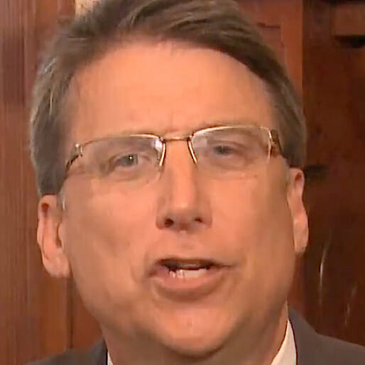 North Carolina Governor Pat McCrory is a Lying, Hateful Doofus, and Also a Coward