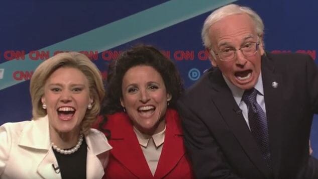 Watch SNL‘s Bernie Sanders Endorse Hillary Clinton After a Seinfeld Reunion