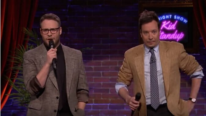 Watch Jimmy Fallon and Seth Rogen Perform Stand-Up Written by Kids