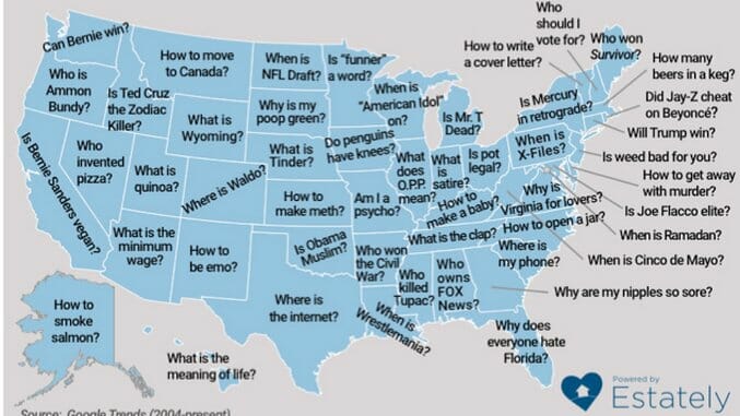 Here Are the Top 50 Questions Each State Asks on Google