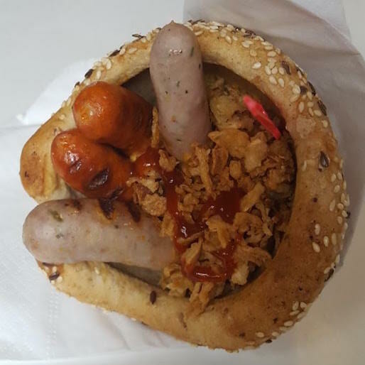 The Hip New Hungarian Street Food is Sausage in a Bread Cone