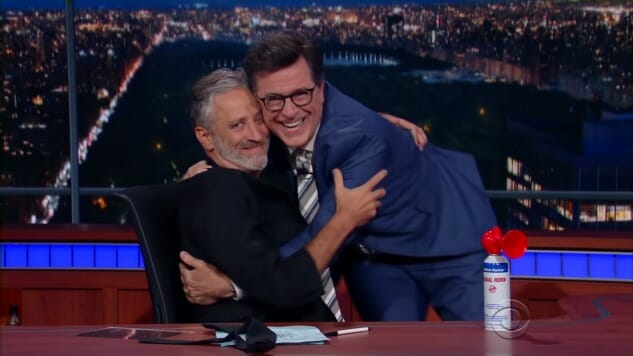Jon Stewart Returns to the Desk to Eviscerate Fox News on The Late Show with Stephen Colbert