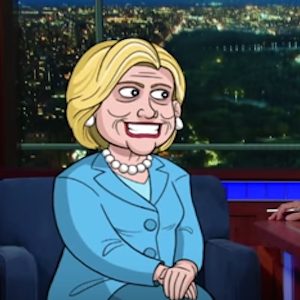 Watch Cartoon Hillary Clinton Make Her First Late Show Appearance, Answer Questions About Emails and Tim Kaine