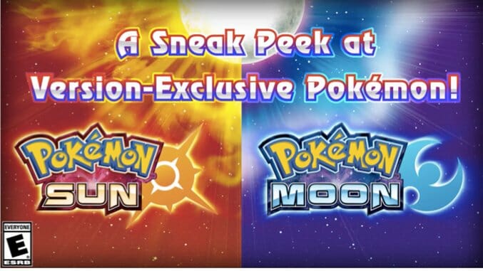 New Pokémon Sun and Moon Trailer Shows Off Version-Exclusive Pokémon, Fabulous Eevee Squad