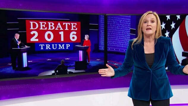 Sam Bee Gives Hillary Clinton Some Praise for Her Performance in the First Debate
