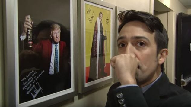 Watch Lin-Manuel Miranda Almost Call Trump a “Piece of Shit” on SNL