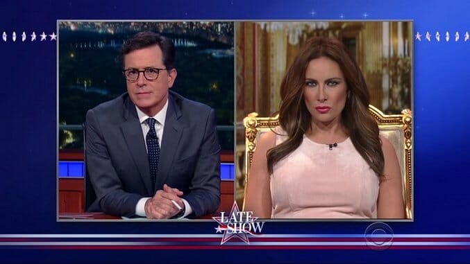 Laura Benanti Returns to The Late Show as Melania Trump
